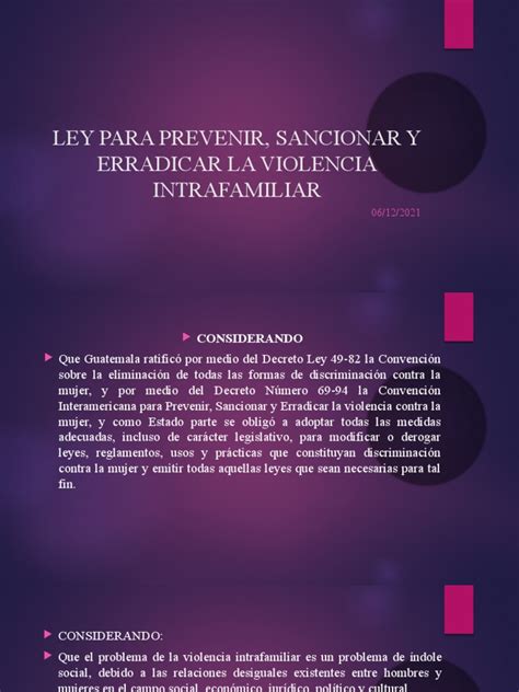 Ley Para Prevenir Erradicar Y Sancionar Pdf La Violencia Contra