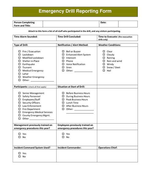 Emergency Preparedness Tabletop Exercise Template