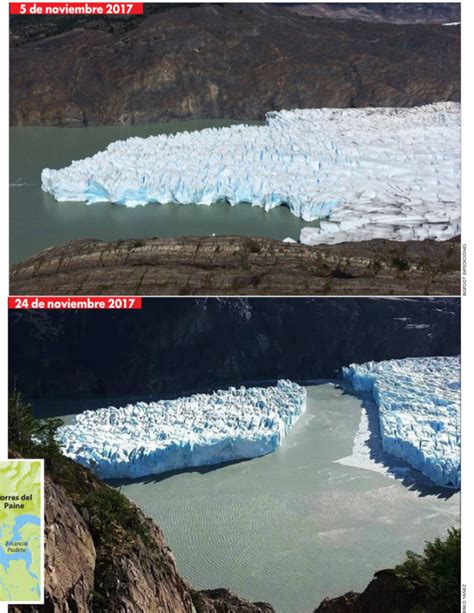 Impresionantes Imágenes Revelan Un Gran Desprendimiento De Hielo Del Glaciar Grey En El Parque