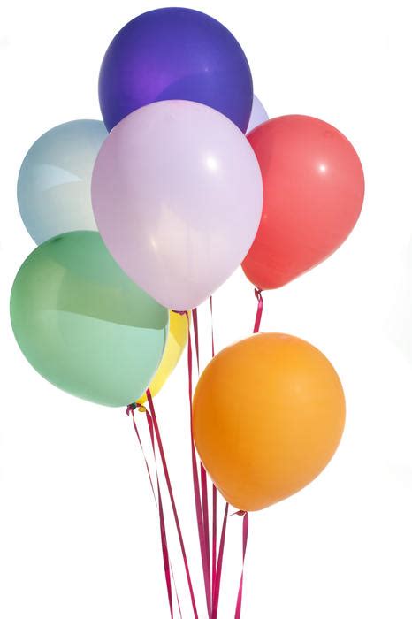stock photo  tied colored party  white background