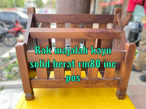 Rak Majalah Kayu Solid Furniture Home Living Furniture Shelves