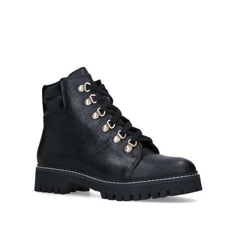 Shop Stolen Black Lace Up Hiker Boots By Carvela At Official Kurt