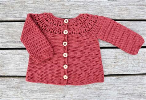 Magnolia Crochet Baby Cardigan - Adorecrea.com