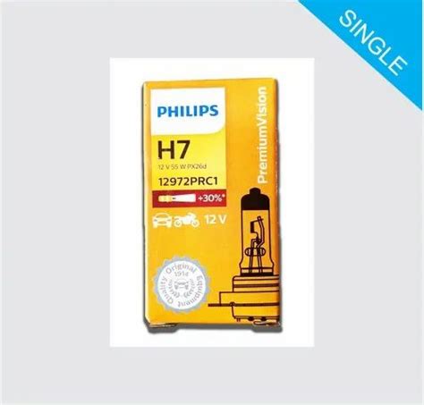 Philips H7 12972 PX26d Premium Car Halogen Headlight Bulb Warm White