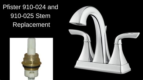 How To Replace A Pfister Faucet Stem Youtube