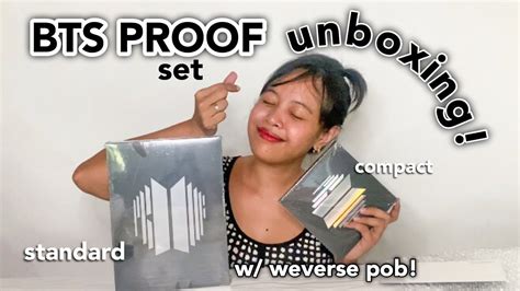 Bts Proof Album Unboxing Bts Proof Standard And Compact Edition