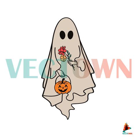 Vintage Halloween SVG Ghost Halloween SVG Digital File