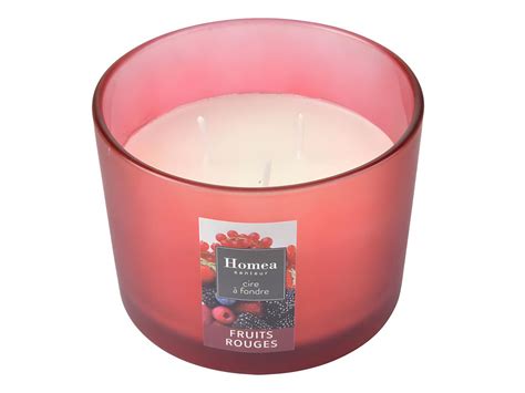 Bougie Verrine Parfum E Essentiel Ii Cm Fruits Rouges