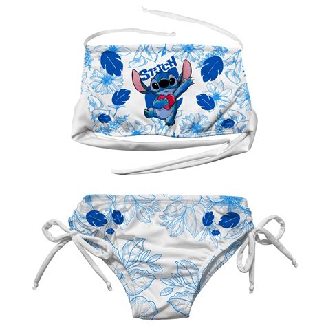 Biquíni Infatil Top Faixa Stitch Hot Pants Branco Cintura Alta Cropped Asa Delta Shopee Brasil