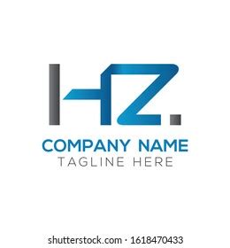 Letter Hz Logo Design Vector Template เวกเตอรสตอก ปลอดคาลขสทธ