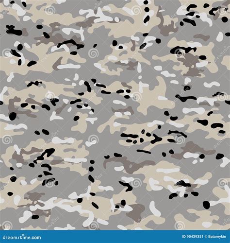 Multicam Camouflage Seamless Patterns Stock Vector Illustration Of