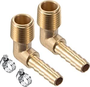 M Meterxity Pack Brass Hose Barb Fittings Degree Elbow Inch