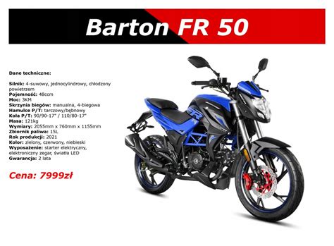 SPORTOWY MOTOROWER BARTON FR 50 RATY NAKED 11934911395 Oficjalne