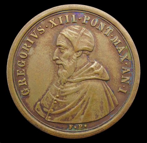 Italy 1572 Pope Gregory Xiii St Bartholomews Day Massacre 34mm Medal