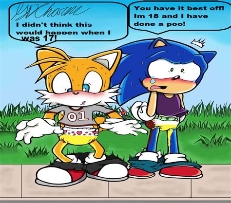 Teenage sonic and tails in public in nappies! by The-Tails-Fan-Club on DeviantArt