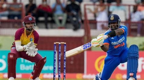 Wi Vs Ind Suryakumar Yadav Smashes 23 Ball Half Century Scores