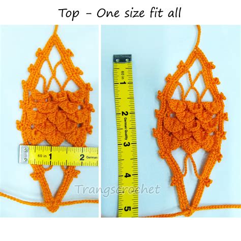 Crochet Extreme Micro Bikini Top Teardrop Bikini Top Extreme Bikini Micro Open Mini Bikini