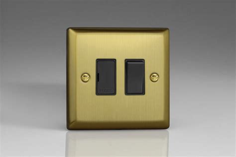 Varilight Urban Brushed Brass A Switched Fused Spur Switch Socket