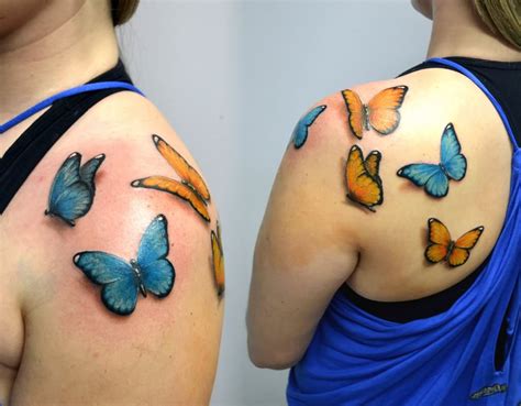 Orange Butterfly Tattoo • Arm Tattoo Sites