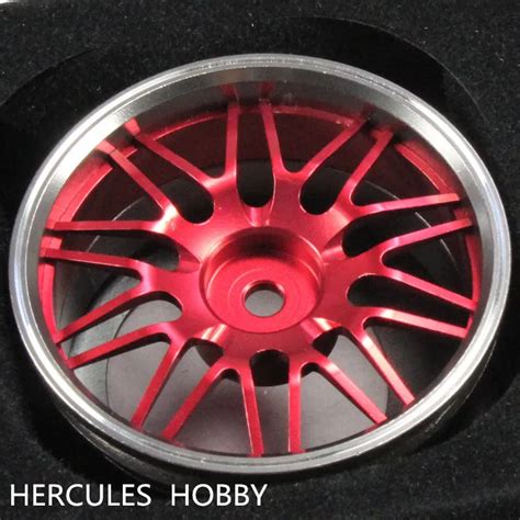 4sets Include Aluminum Alloy Wheels Tires For RC Drift Touring On Road