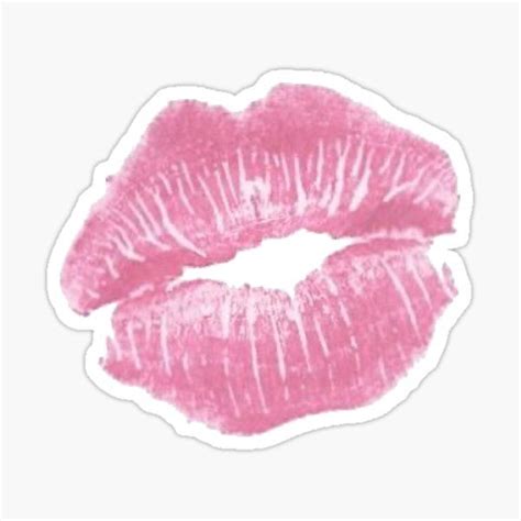 Pink Aesthetic Y2k Kiss Sticker For Sale By Spoiledbratz Redbubble