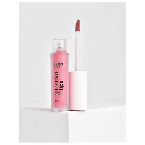 BATOM LIQUIDO INSTANT LIPS NINA MAKEUP Bride