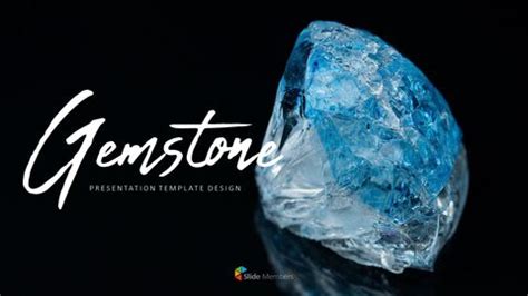 Beautiful Gemstone Professional PPT Business Templates