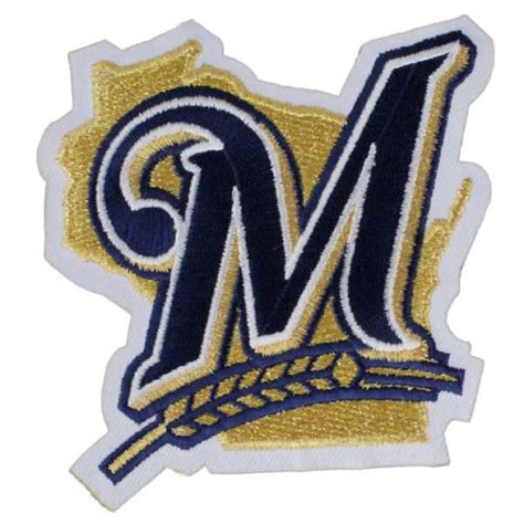 Brewers Milwaukee Jersey Sleeve Patch Stitch Patches