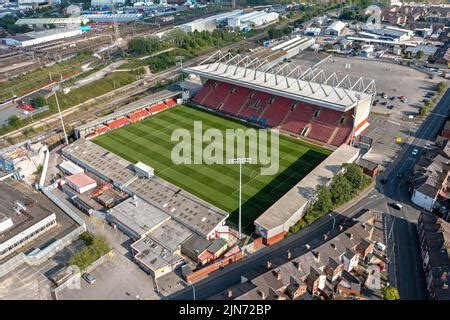 Crewe Alexandra FC. The Mornflake Stadium Stock Photo - Alamy