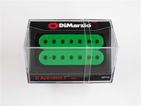 DiMarzio D Activator 7 String Neck Humbucker Green W Black Reverb