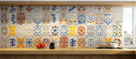 Colorful kitchen wall tiles design ing digital kitchen wall tiles ...