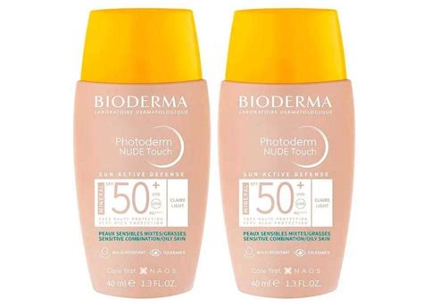 Bioderma Photoderm Nude Touch Kit 2 Unidades Protetor Solar Cor FPS50 Claro 40ml