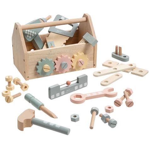 Howa Bo Te Outils Pour Enfants En Bois Avec Pi Ces D Accessoires