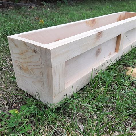 Wood Window Box Etsy