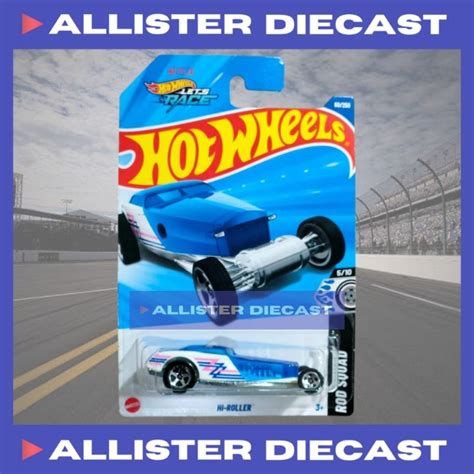 PUTIH Hot Wheels Hi Roller White Blue Hotwheels Hi Roller Blue White HW Rod Squad Hot Wheels Hi