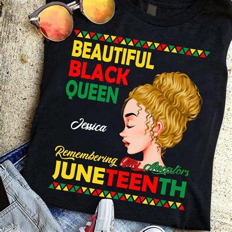 Personalized Custom Juneteenth T Shirt Custom Juneteenth Shirt