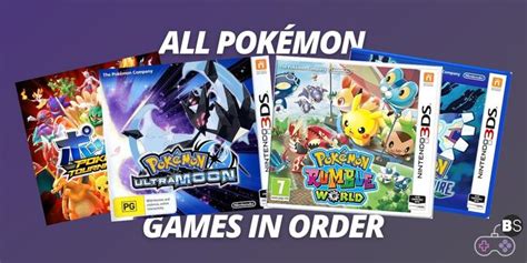 All Pokémon Games In Order - BeStreamer