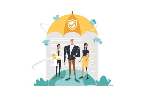 Insurance Illustration concept. Flat illustration isolated on white ...