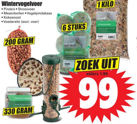 Vogelpindakaas Vogelvoer Folder Aanbieding Bij Dirk Details