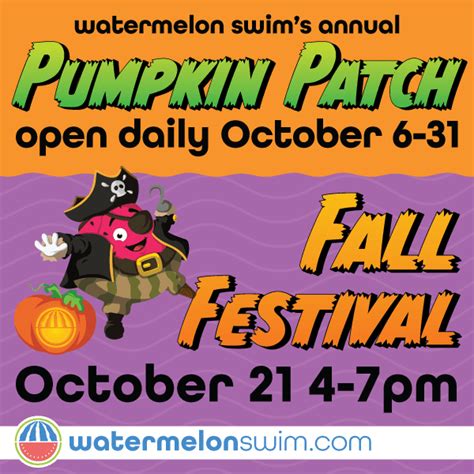 Annual Pumpkin Patch and Fall Festival - Watermelon Swim