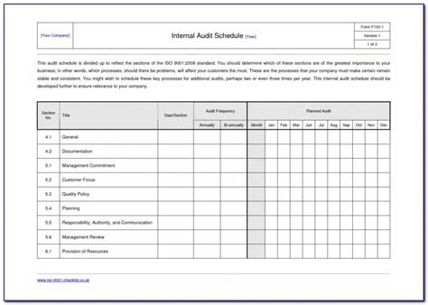 Iso Audit Report Template