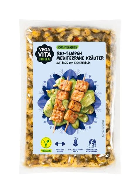 Vegavita Tempeh Kichererbsen Mit Mediterrane Kr Uter Billa Online Shop