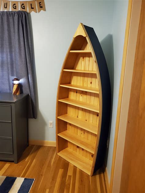 Boat Bookshelf Oak Road Woodworking