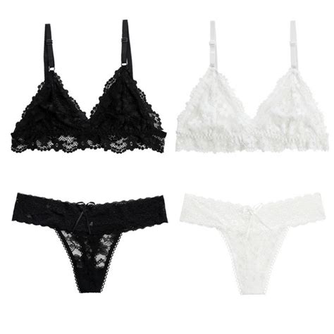 Conjunto De Lingerie Renda Ultra Fina S L Shopee Brasil