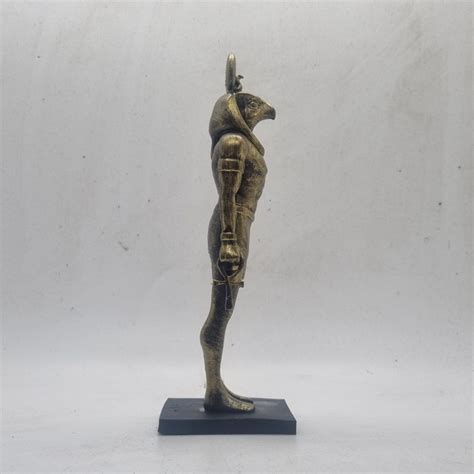 Gold Colour Horus Statuette 3d Printed Heru Statue Egyptian Gods T