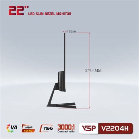 Màn hình phẳng LED VSP 22inch tràn viền V2204H