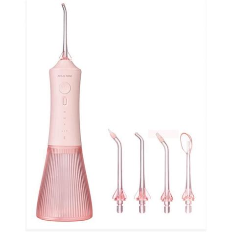 Rose Irrigateur Buccal Portable 7 Modes Rechargeable Jet De