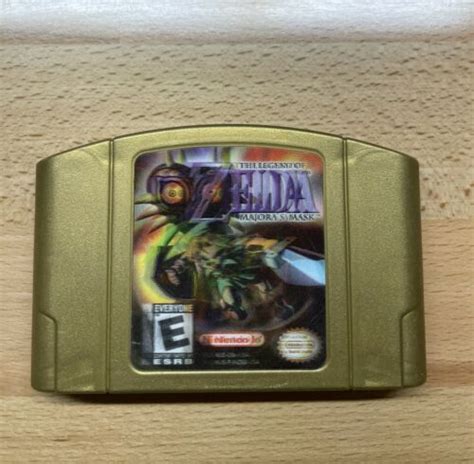 Legend Of Zelda Majoras Mask Nintendo 64 Game Authentic Gold