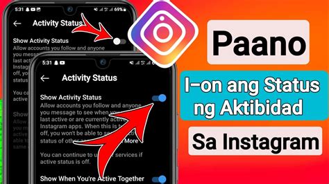 Paano I On Ang Status Ng Aktibidad Sa Instagram Hindi Lumalabas