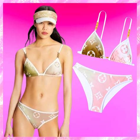 Designer Ombre Charm Bikini Set Louis Vuitton Bikini